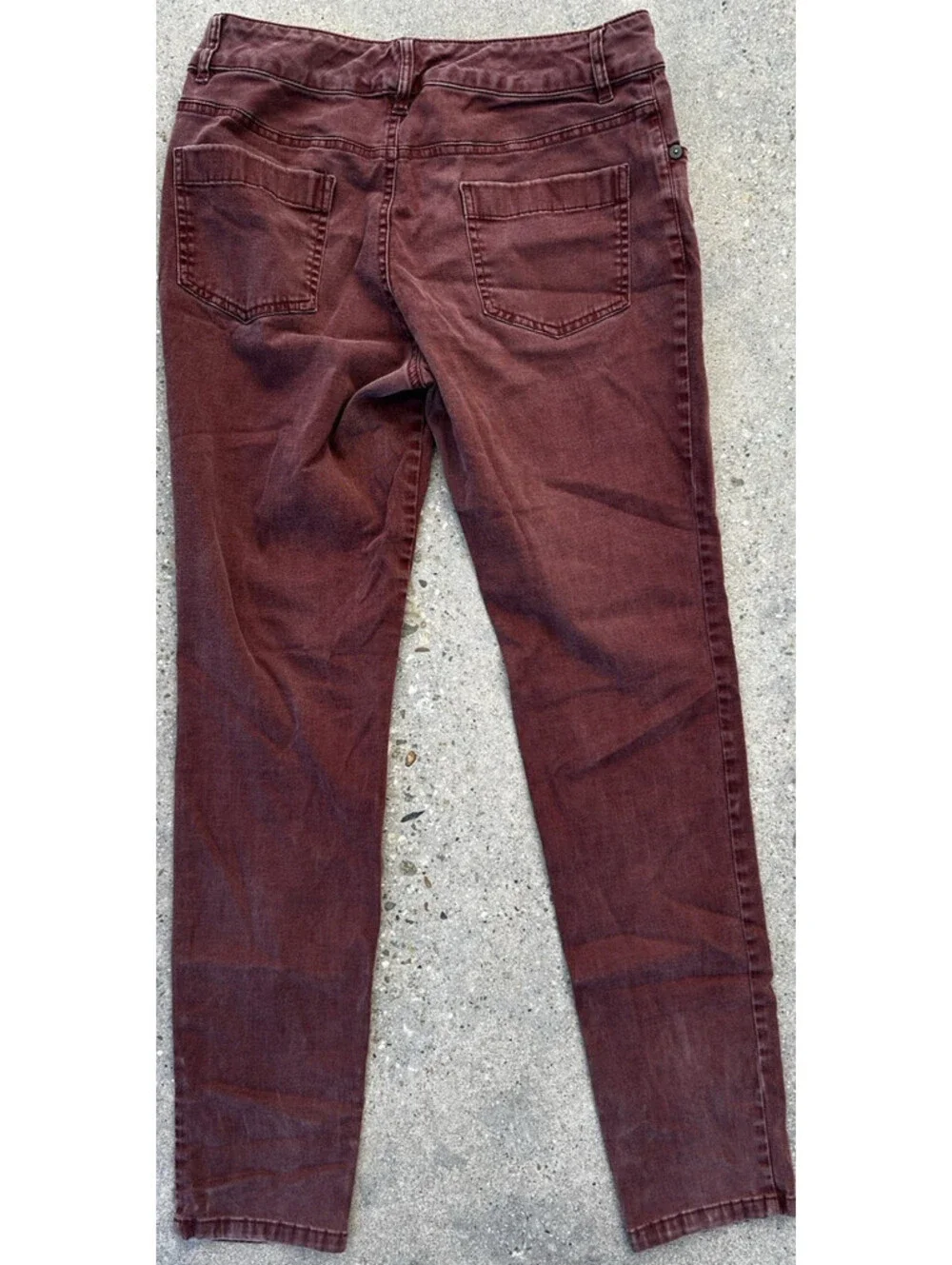 Pendleton Pants Womens 4 x 27L Red Denim Straight Leg Skinny Fit